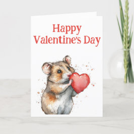 Den berömvärda Hampster Valentindagen Kort