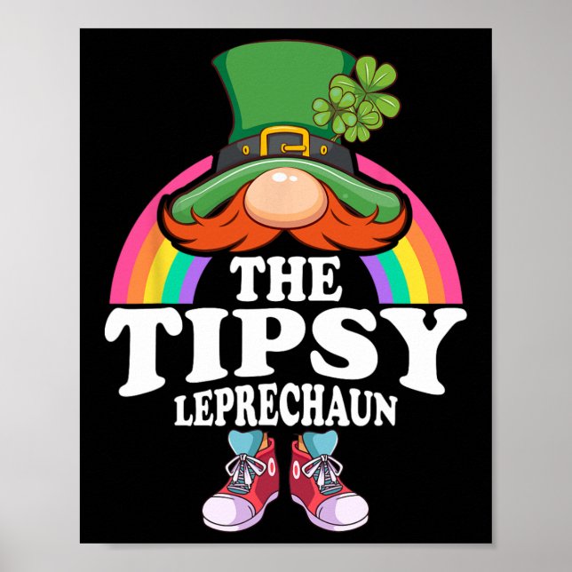 Den berusade läppriaken St Patricks Day kostym  Poster (Framsidan)