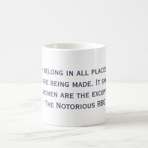 Den beryktade RBG-citationsteckenmuggen Kaffemugg