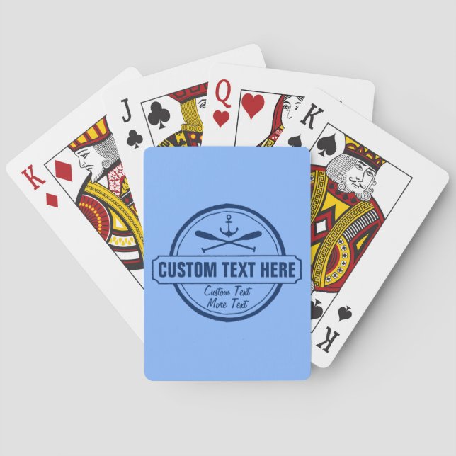 Den beställnings- det nautiska sjön, strandhuset & casinokort (Baksidan)