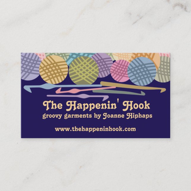 Den beställnings- färggarnnystanvirkningen hakar visitkort (Framsida)