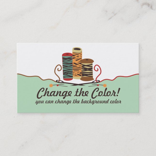 Den beställnings- färgstiftnålar dragar att sy visitkort (Framsida)