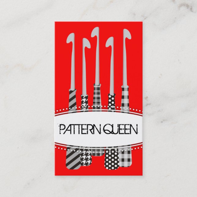 den beställnings- färgvirkningen hakar mönster visitkort (Framsida)