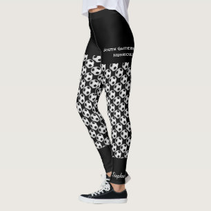 Den beställnings- fotbolllagdamasker med fejkar leggings