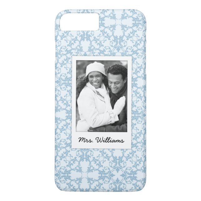 Den beställnings- foto- & namnbleken - slösa Case-Mate iPhone skal (Baksida)