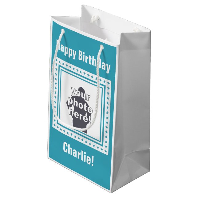 DEN BESTÄLLNINGS- FOTO-, TEXT- & FÄRGgåvan hänger (Baksidan Vinklad)