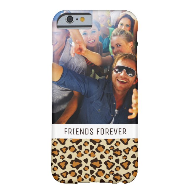 Den beställnings- foto- & textcheetahen flår Case-Mate iPhone skal (Baksidan)
