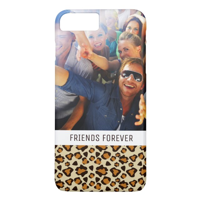 Den beställnings- foto- & textcheetahen flår Case-Mate iPhone skal (Baksida)