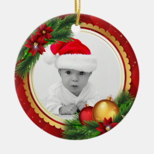 Den beställnings- fotoklassikerjulen tillfogar de julgransprydnad keramik