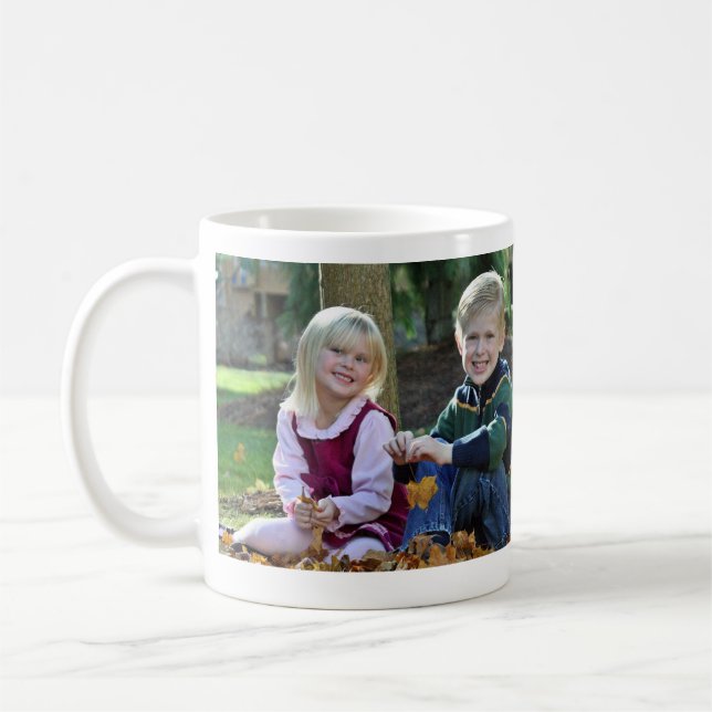 Den beställnings- fotomuggen - Upload dina foto! Kaffemugg (Vänster)
