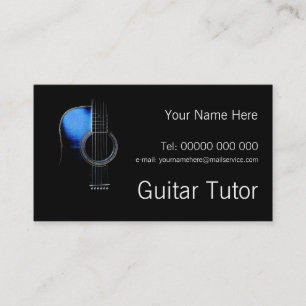 Den beställnings- gitarren handleder visitkorten visitkort