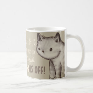Den beställnings- gulliga kattillustrationen kaffemugg