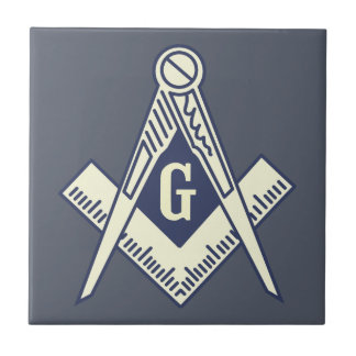 Den beställnings- Masonic blåttlogeväggen belägger Kakelplatta
