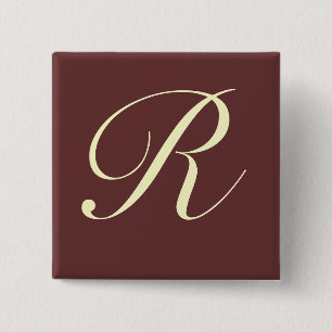 Den beställnings- monogramen knäppas - skräddar knapp