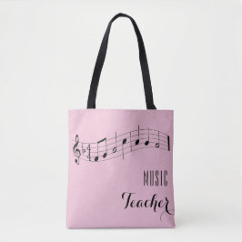 Den beställnings- musiklärare hänger lös - rosa tygkasse