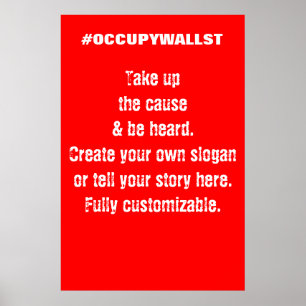Den beställnings- occupy wall street protesten poster