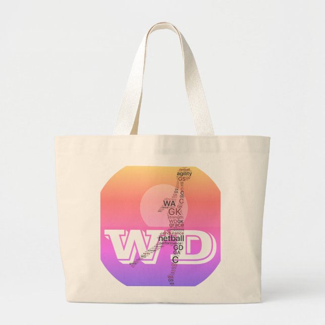 Den beställnings- spelare placerar netballen jumbo tygkasse (Framsidan)