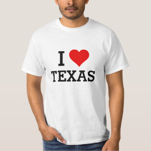 Den beställnings- textklassikern älskar jag Texas T Shirt
