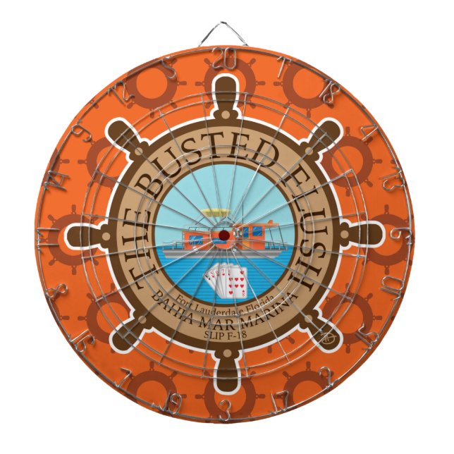 Den betrodda tömningen (Orange) - Darttavla (Framsidan)