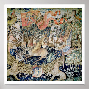 Den bevingada hjorten (tapestryen) poster