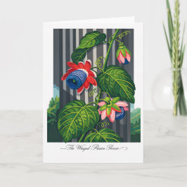 Den bevingade passionsblomman — Modern botanisk to Kort