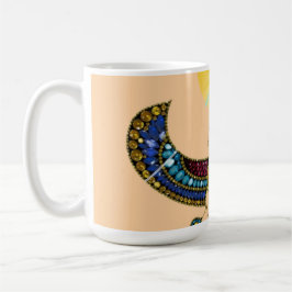 Den bevingade skarabén från det antika Egypten Kaffemugg