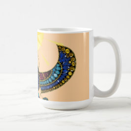 Den bevingade skarabén från det antika Egypten Kaffemugg