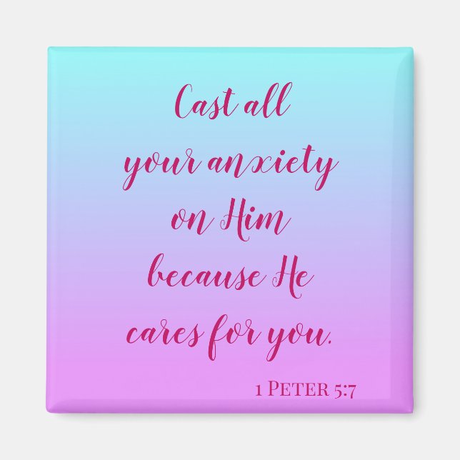 Den bibelinspiration som ger dig all din ängslan magnet (Framsidan)