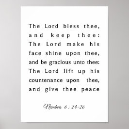 Den bibliska prickens välsignelse poster