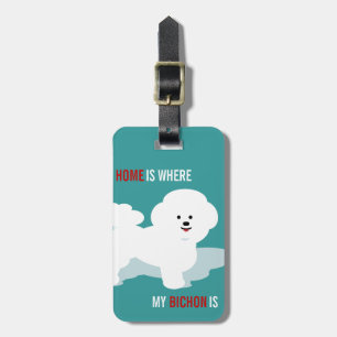 Den Bichon kärlekdesignen reser gåvan Bagagebricka