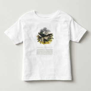 Den bilda illustrationpuen för varg (Canislupus) T-shirt