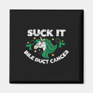 Den bile Duct Cancer inspirationsote Unicorn Fu Magnet