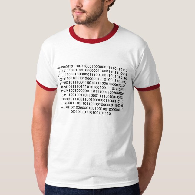 Den binära geeken kodifierar ", om du kan läsa tee shirt (Framsida)