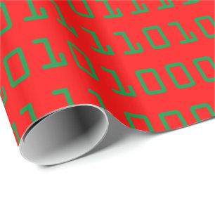 Den binära Jul-themed datoren kodifierar Presentpapper