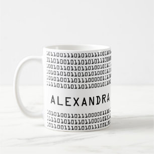 Den binära personligroligt och coolan kodifierar kaffemugg