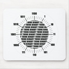 Den binära tänkan tar tid på (Geekhumorn) Musmatta