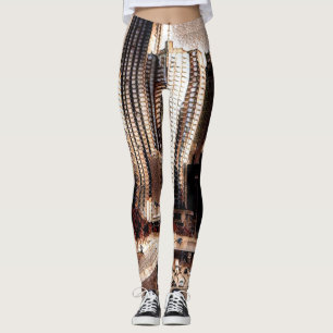 Den Bionic flickan lägger benen på ryggen Cospla Leggings