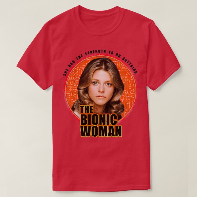 Den bioniska kvinnan 2 t shirt (Design framsida)