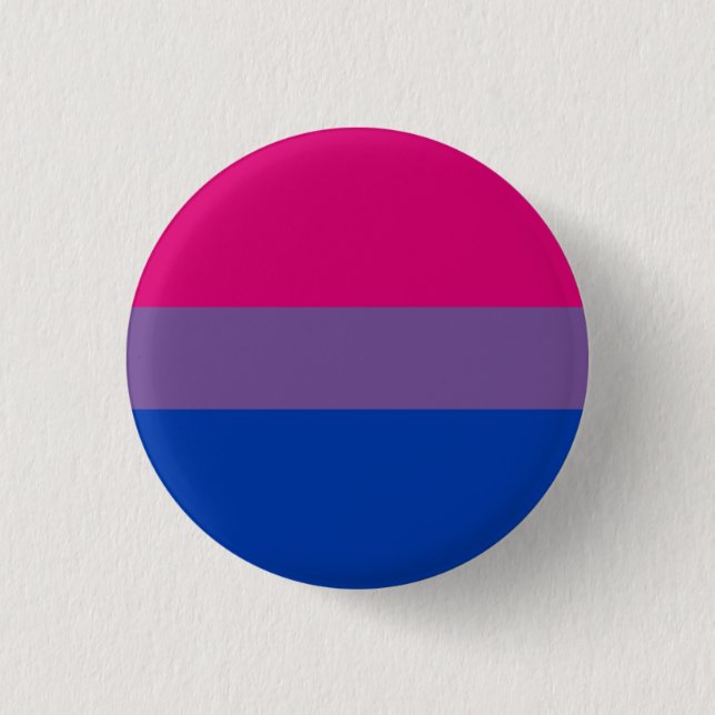 Den bisexuella flagga knäppas knapp (Framsida)