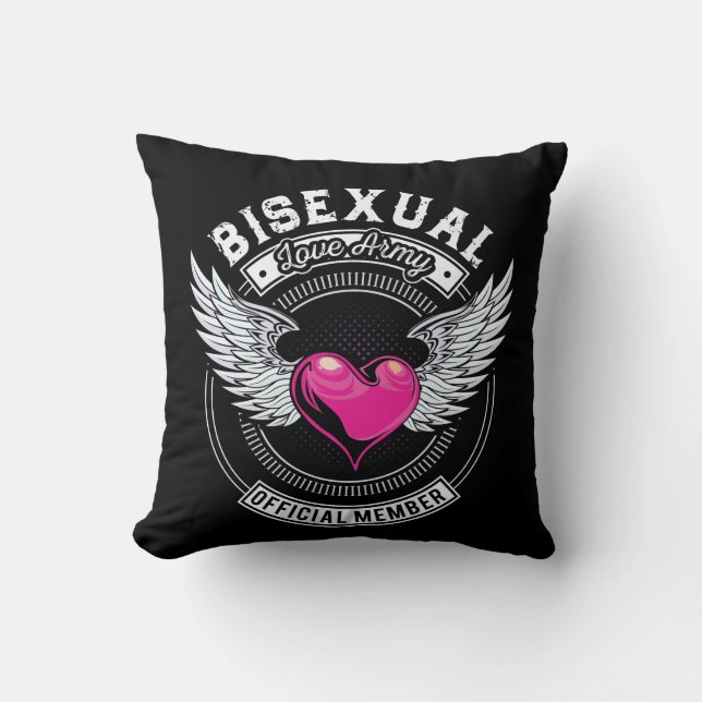 Den bisexuella kärlekarmén kudder kudde (Framsida)