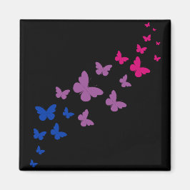 Den bisexuella stolthetsfjärilspromenaden magnet
