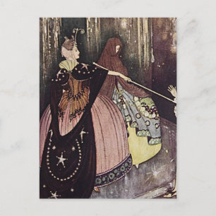 “Den blå fågeln” av Edmund Dulac Vykort