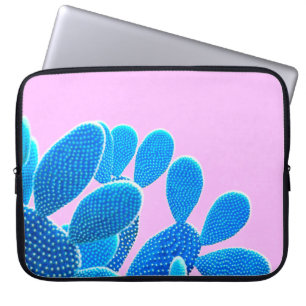 Den blå färgaden på rosans bakgrund. Mode, m Laptop Fodral
