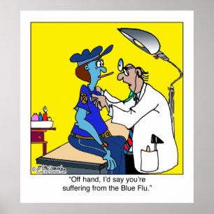 Den blå influensan poster