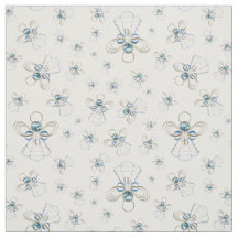 Den blå julängeln i Faith Seamless Mönster