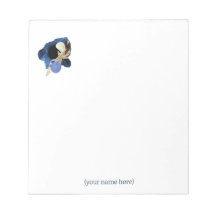 Den blå kustnära Blommigten Japandi Minimalist