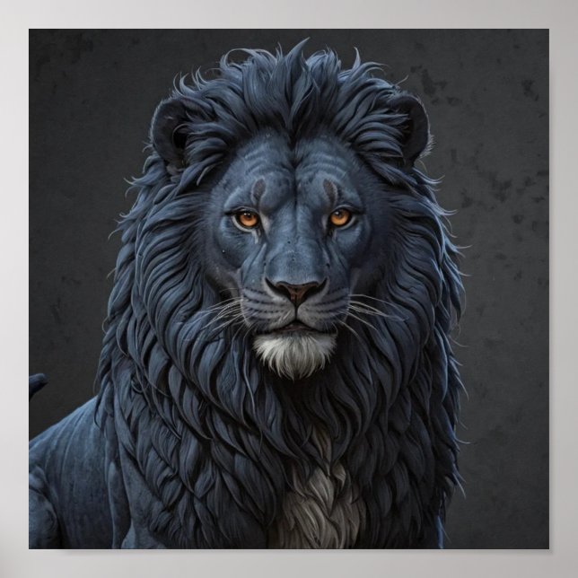 Den blå Lejona Poster (Framsidan)