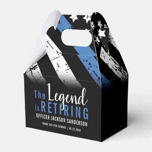 Den blå linjen Pension Party i Tillsatta lagar Presentaskar (Framsidan Sidan)