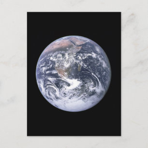 "Den blå marbeljorden" verkar från Apollo 17 Vykort