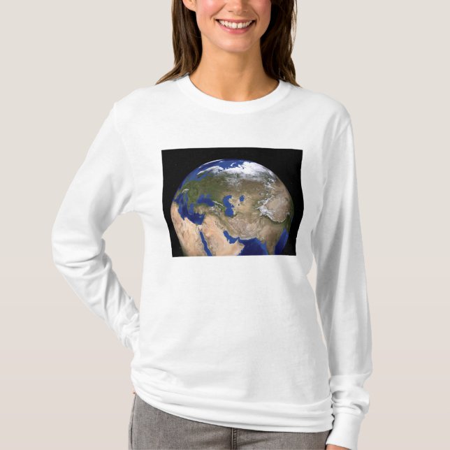 Den blå marbeln nästa Generation Tee Shirt (Framsida)